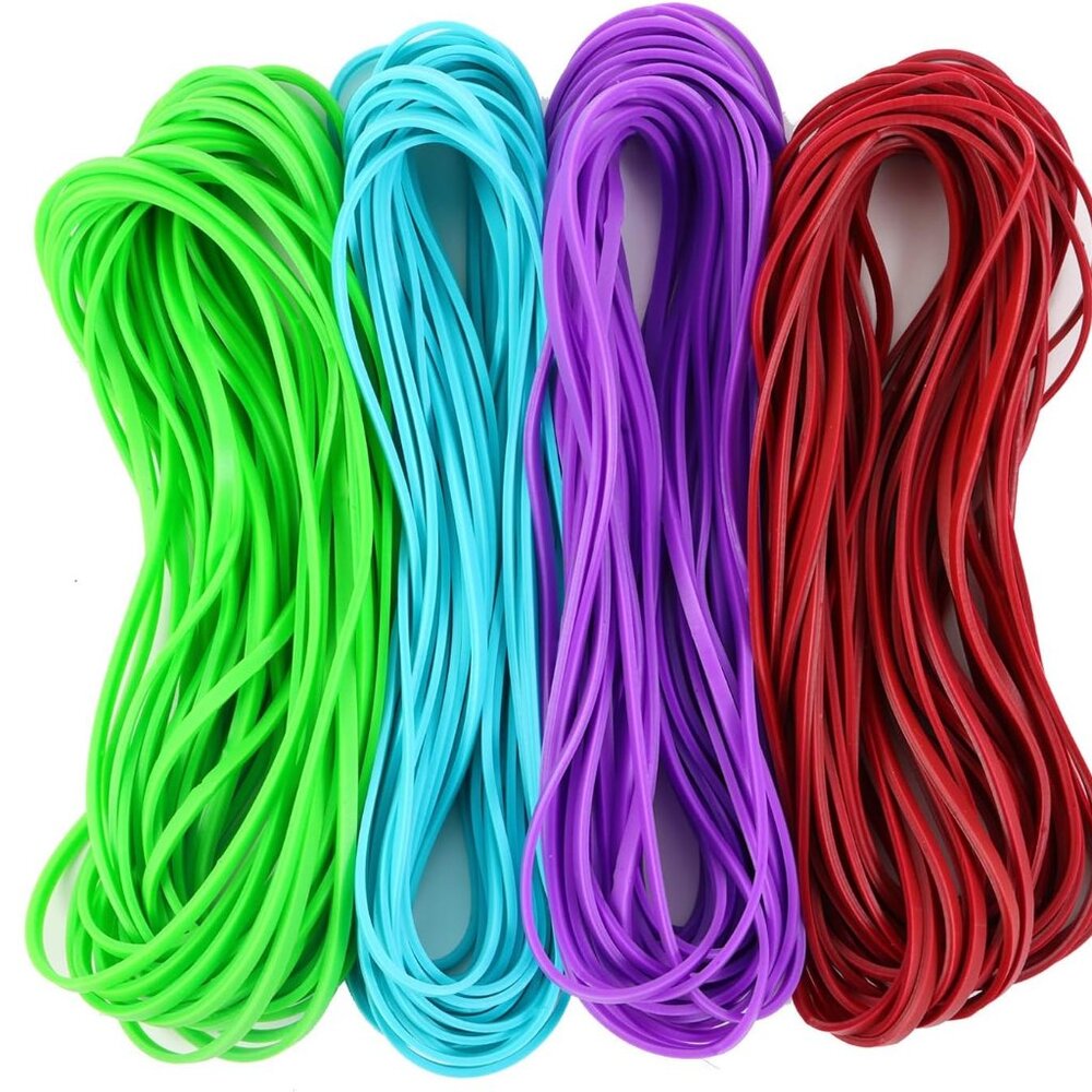 Large Rubber Bands, 120 Pcs Long Rubber Bands, Heavy Duty Rubber Bands,Premium R